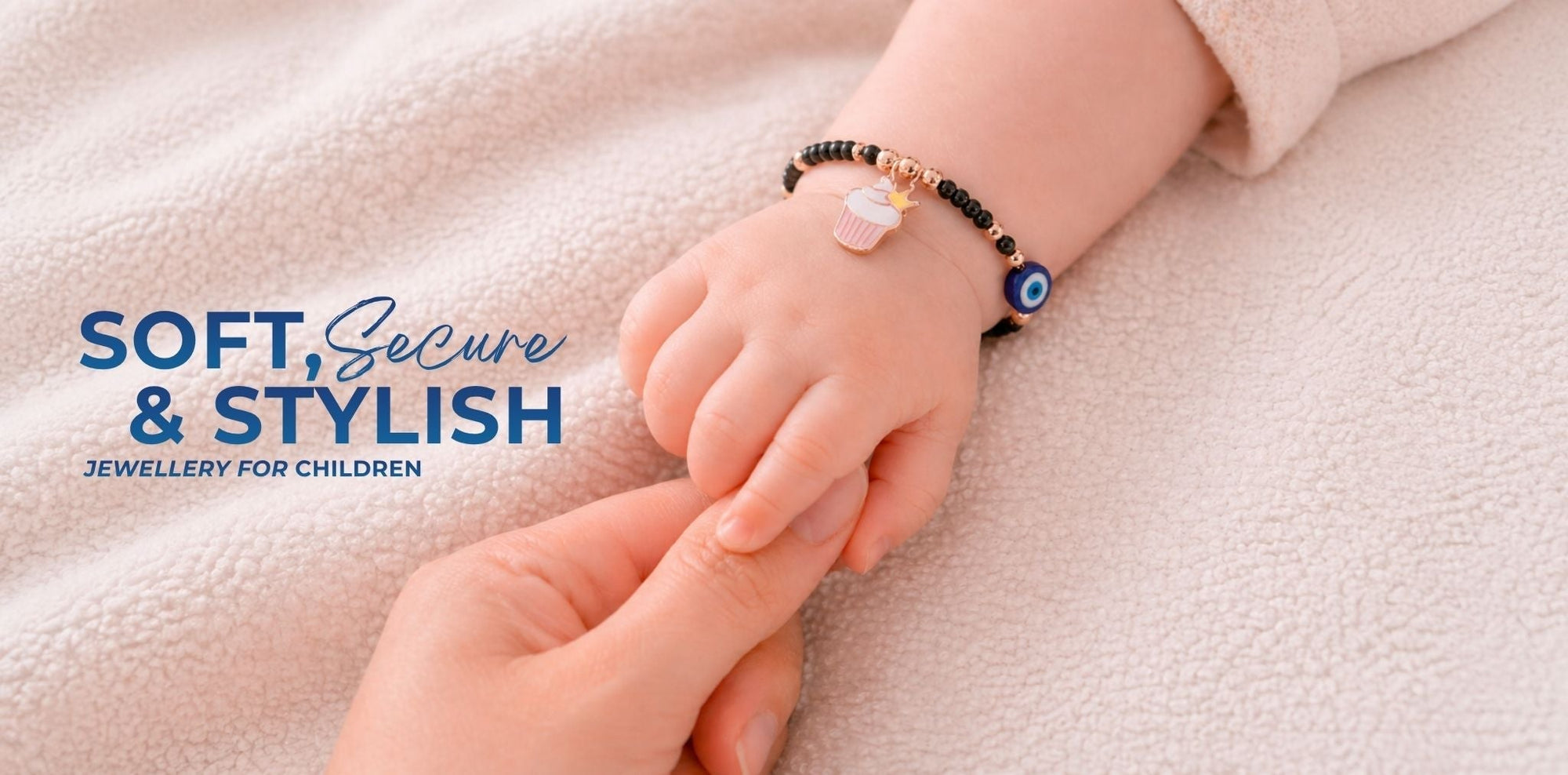 silver jewellery for kids child wearing lightweight 925 silver bracelet safe and comfortable kids jewellery