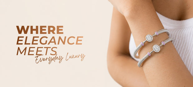 925 silver bangles for women by Zilgi Jewels