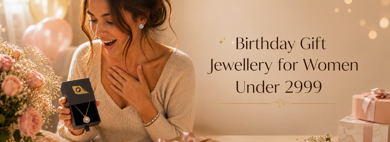 Premium birthday gift jewellery for women with elegant necklace and gift boxes