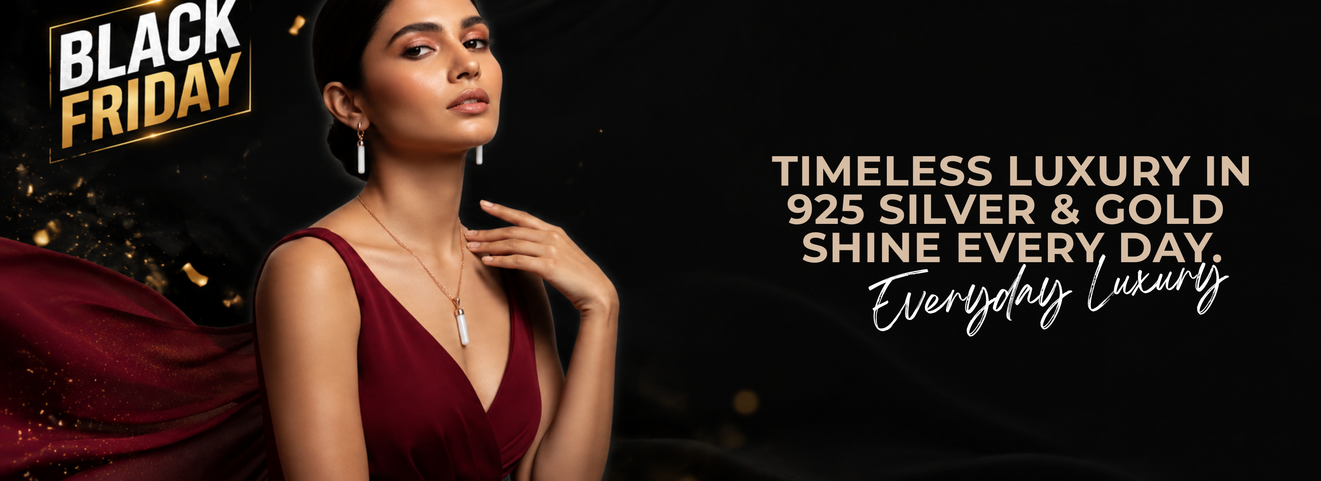 Black Friday 925 silver jewellery banner