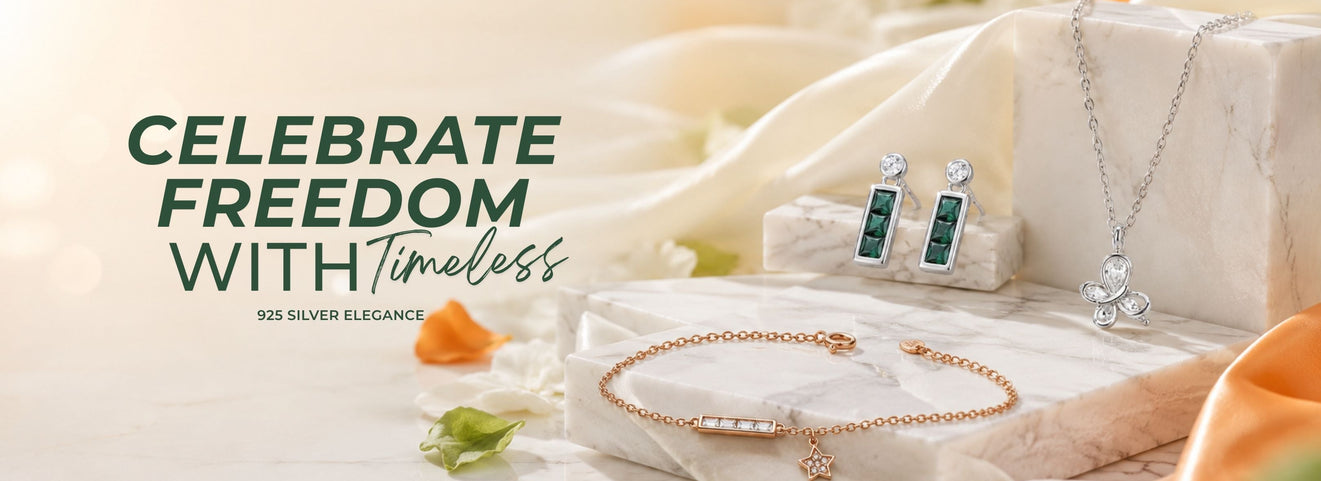 Independence day 2026 tricolour silver jewellery