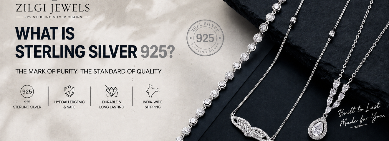 Zilgi Jewels 925 sterling silver chains and pendants jewellery