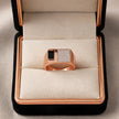Rose Gold Diamond Look Ring for Men