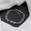Teardrop CZ Motif 925 Sterling Silver Bracelet for Women