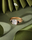 Princess-cut Solitaire Rose Gold Ring