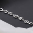 Teardrop CZ Motif 925 Sterling Silver Bracelet for Women