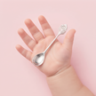925 Sterling Silver Galthuthi Spoon with Peacock Feather Design | Traditional Baby Feeding & Keepsake Gift