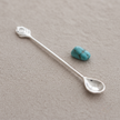 925 Sterling Silver Galthuthi Spoon with Peacock Feather Design | Traditional Baby Feeding & Keepsake Gift