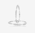 Elegant Twist Diamond-Set 925 Sterling Silver Bangle for Women