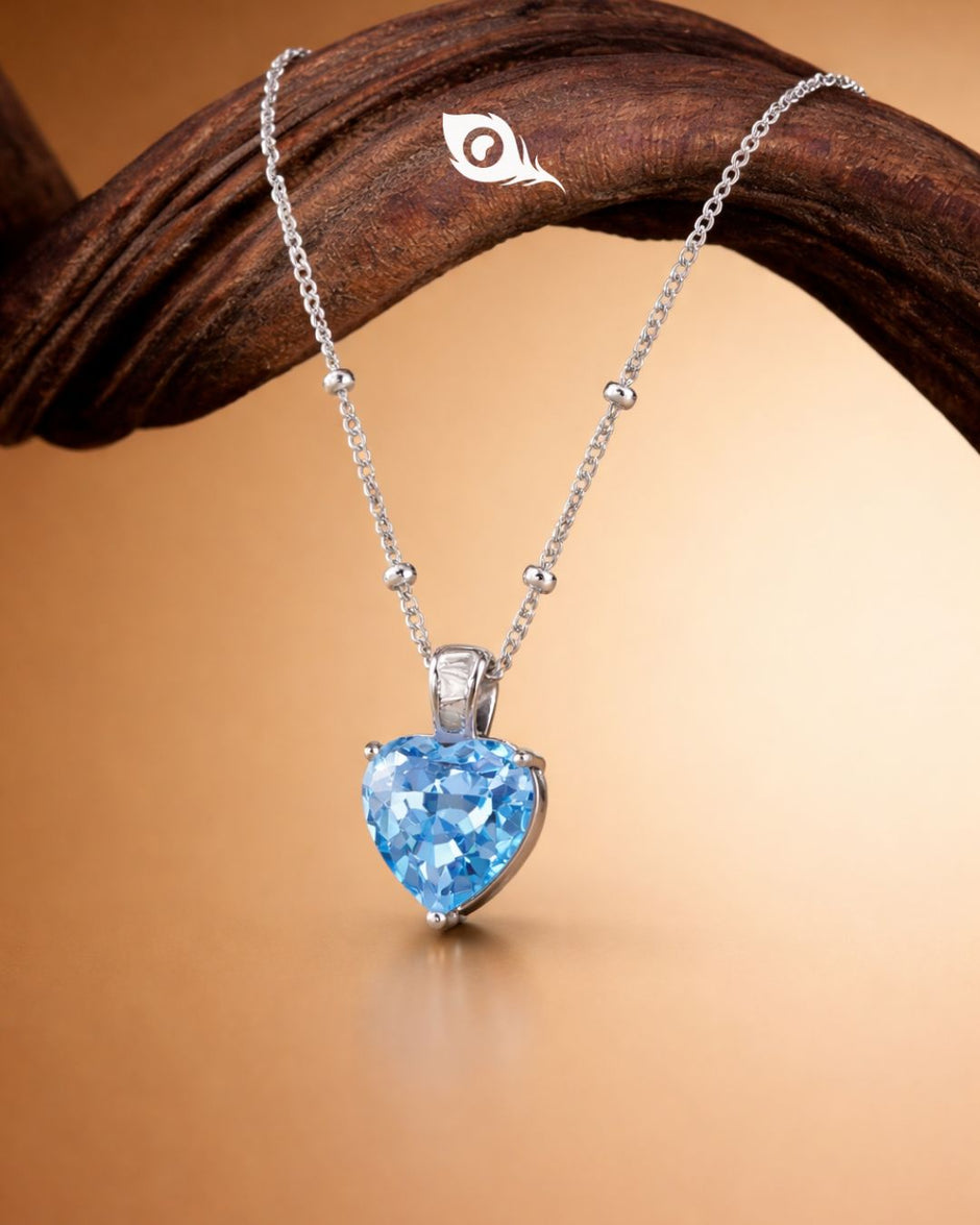 Sky Bloom Cushion-Cut Diamond 925 Sterling Silver Pendant Chain for Women