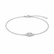 Elegant Evil Eye Bracelet in 925 Sterling Silver