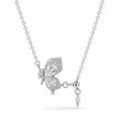 925 Sterling Silver Butterfly Necklace for Women with Cubic Zirconia Butterfly Pendant and Adjustable Slider Chain, Elegant Minimalist Jewelry