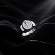 Round Micro Pavé Gada CZ 925 Sterling Silver Ring for Men