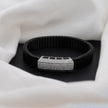 Black Bar CZ 925 Sterling Silver Rolex Bracelet for Men