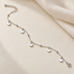 925 Silver Shimmer Coin Charm Anklet