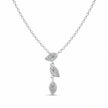 925 Sterling Silver Leaf Design Chain Pendant for Women