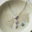 925 Sterling Silver Leaf Design Chain Pendant for Women