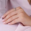 925 Sterling Silver Diamond Ring on Hand