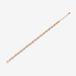 Heart Design Sparkling Diamond Adjustable Rose Gold Bracelet for Women