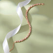 Heart Design Sparkling Diamond Adjustable Rose Gold Bracelet for Women