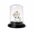Ambe Mata Silver Murti with Glass Dome