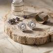 Classic Pearl Halo 925 Sterling Silver Stud Earrings for Women
