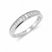 Baguette CZ Eternity 925 Sterling Silver Ring for Women