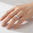 Baguette CZ Eternity 925 Sterling Silver Ring for Women