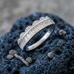 Baguette Crown CZ Band Ring – 925 Sterling Silver Ring for Women