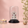 Balaji devotional murti elegant glass dome home decor