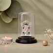 Balaji devotional murti elegant glass dome home decor