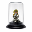 Blessed Ganpati devotional murti elegant glass dome home decor