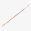 Heart Link Diamond Adjustable Rose Gold Bracelet for Women