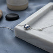 925 Sterling Silver Blue Heart Planet Bracelet for Women