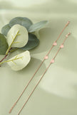 Blush Heart Design 925 Sterling Silver Rose Gold Anklet for Women