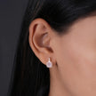 Blush Pink Stone Rose Gold Earrings