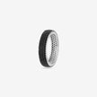 Bold Black Diamond Eternity Ring on Hand
