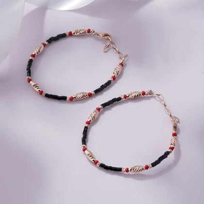 Bold Harmony 925 Sterling Silver Rose Gold Kid's Bracelet