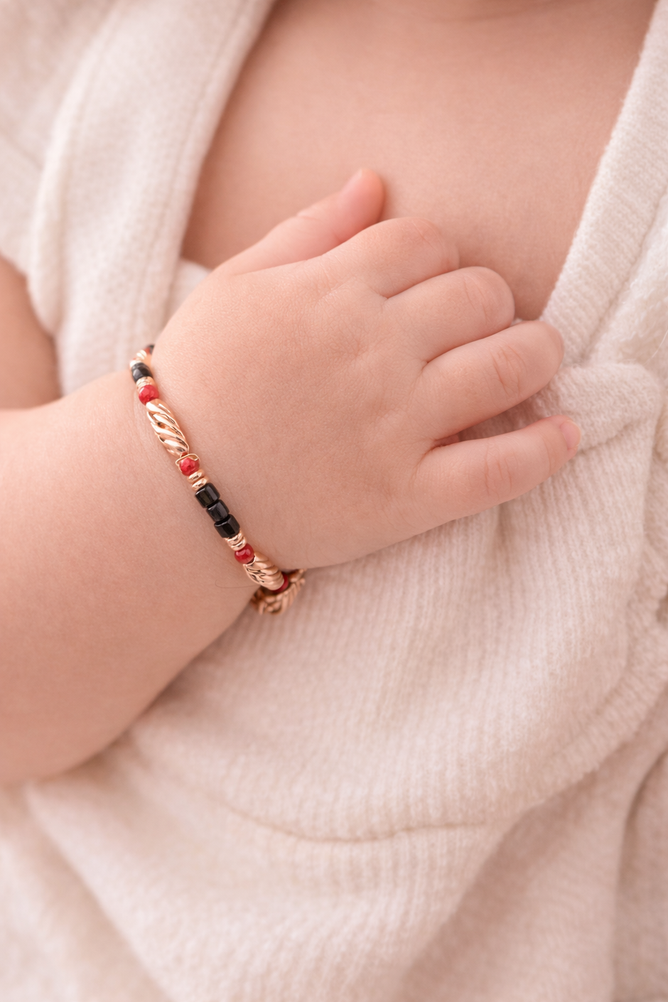 Bold Harmony 925 Sterling Silver Rose Gold Kid's Bracelet