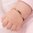 Bold Harmony 925 Sterling Silver Rose Gold Kid's Bracelet
