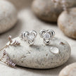 Bow Knot Diamond 925 Sterling Silver Stud Earrings for Women