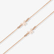 Butterfly Design Lucky Petal 925 Sterling Silver Rose Gold Anklet for Women