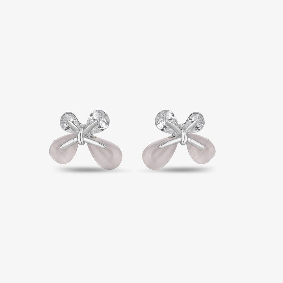Butterfly Crystal Stud Earrings