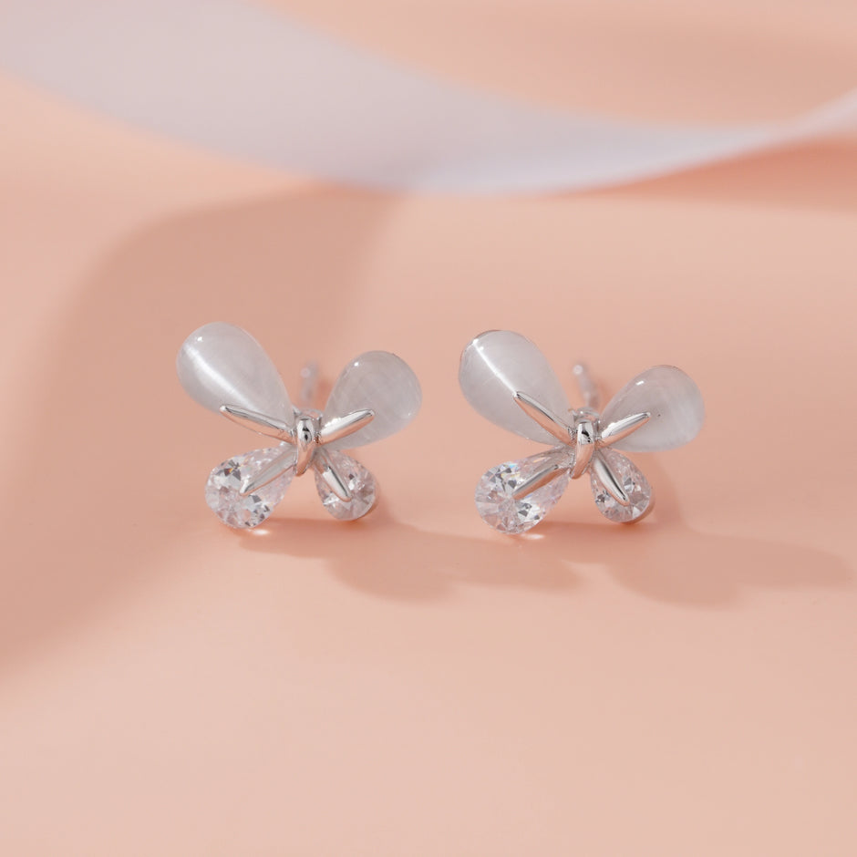 Butterfly Crystal Stud Earrings