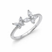 Butterfly Marquise CZ 925 Sterling Silver Ring for Women