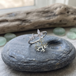 925 Sterling Silver Butterfly Marquise CZ Ring for Women on Black Stone Display