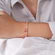Red Butterfly Tennis Diamond Adjustable Bracelet for Women