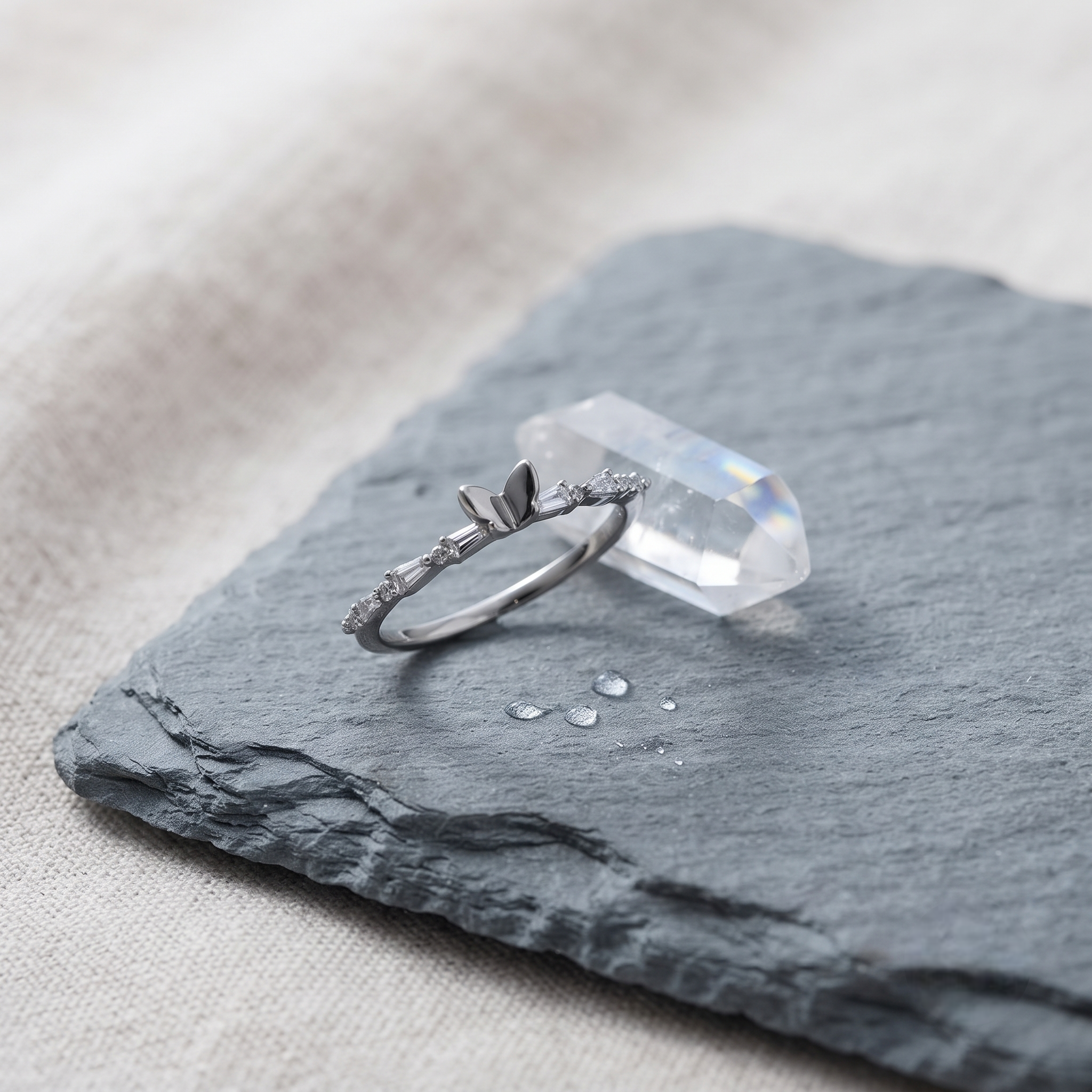 Butterfly CZ 925 Sterling Silver Ring for Women