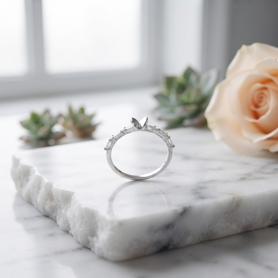 Butterfly CZ 925 Sterling Silver Ring for Women