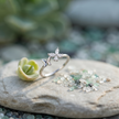 925 Sterling Silver Butterfly Open CZ Ring
